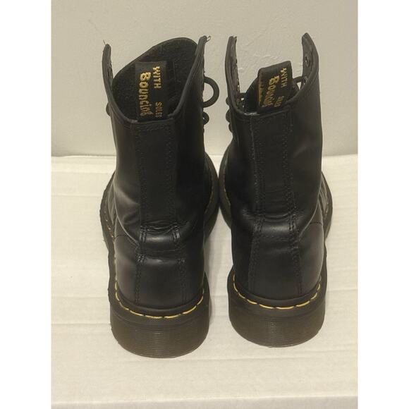 Dr Martens 11821 1460 Smooth Black Leather Combat Womens Boots Sz UK 6 US 8 - Picture 6 of 10